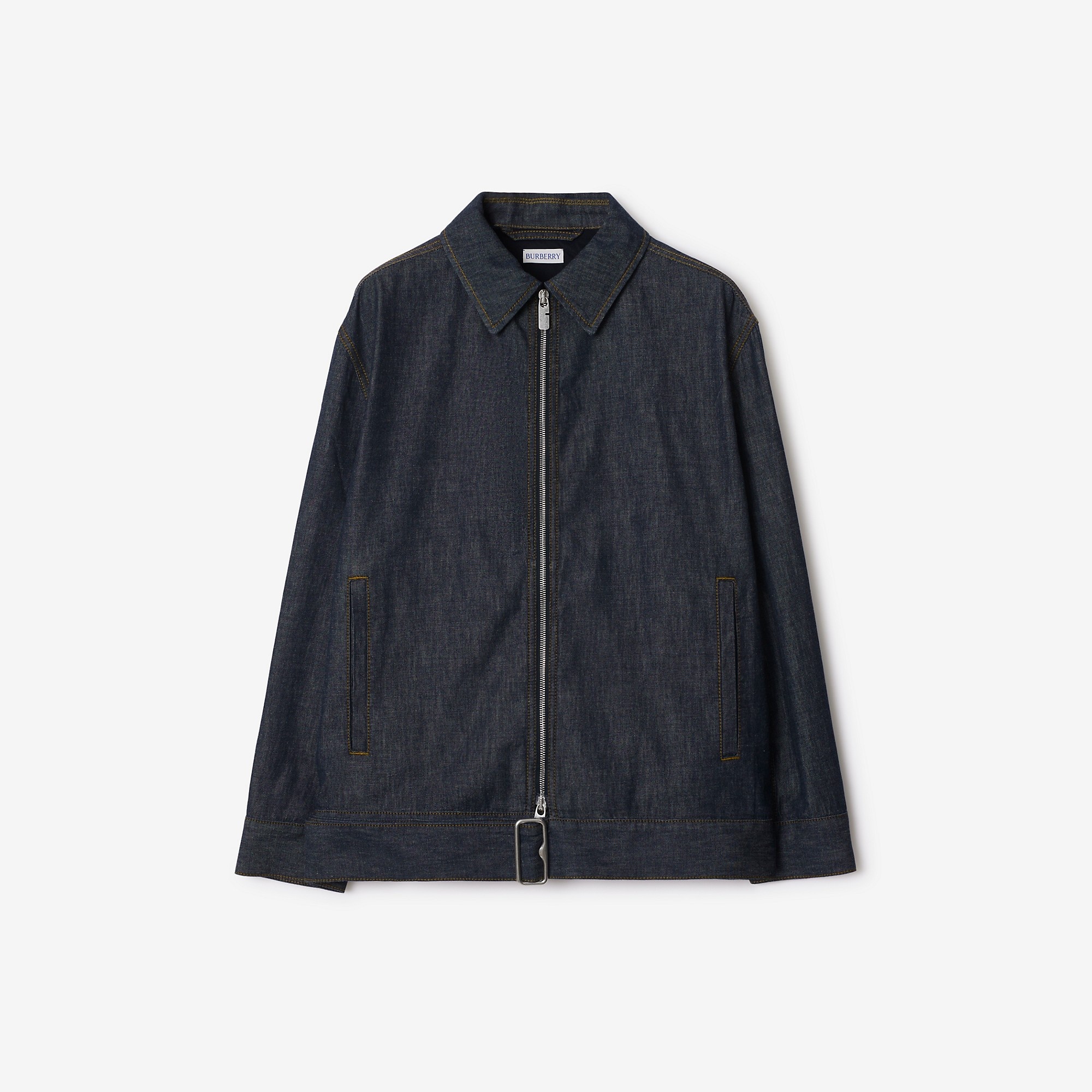 Belted Denim Jacket - 1
