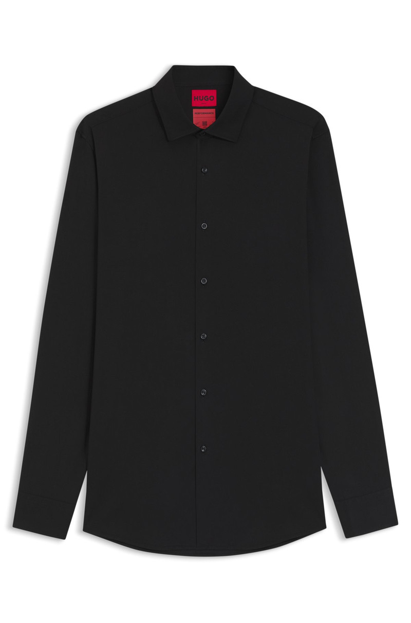 SLIM-FIT SHIRT IN STRETCH TWILL 1