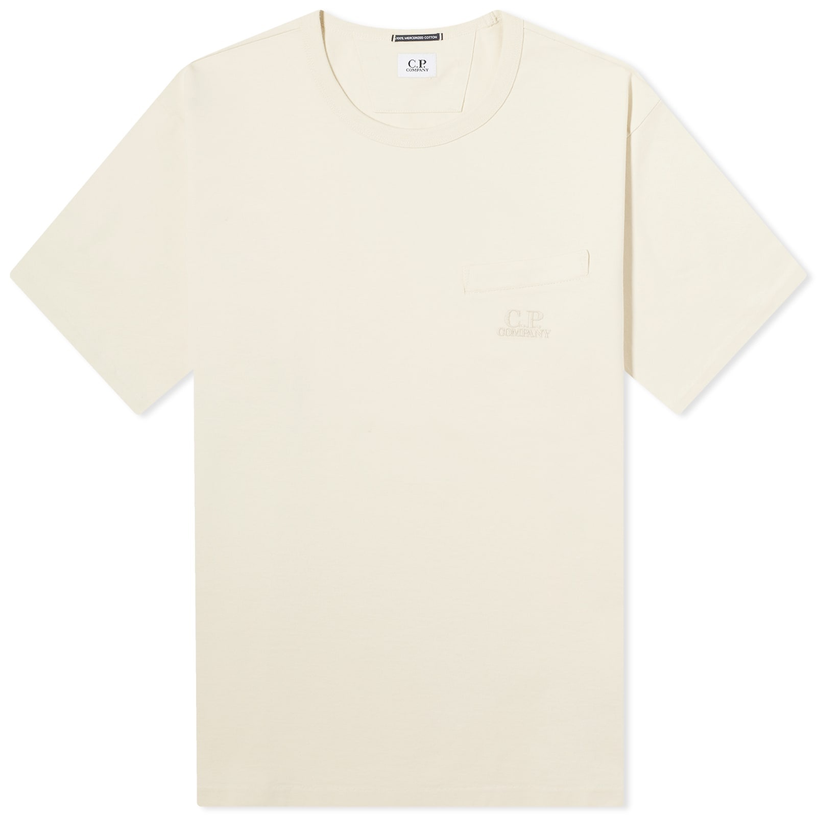 C.P. Company 30/2 Mercerized Jersey Twisted Pocket T-Shirt - 1