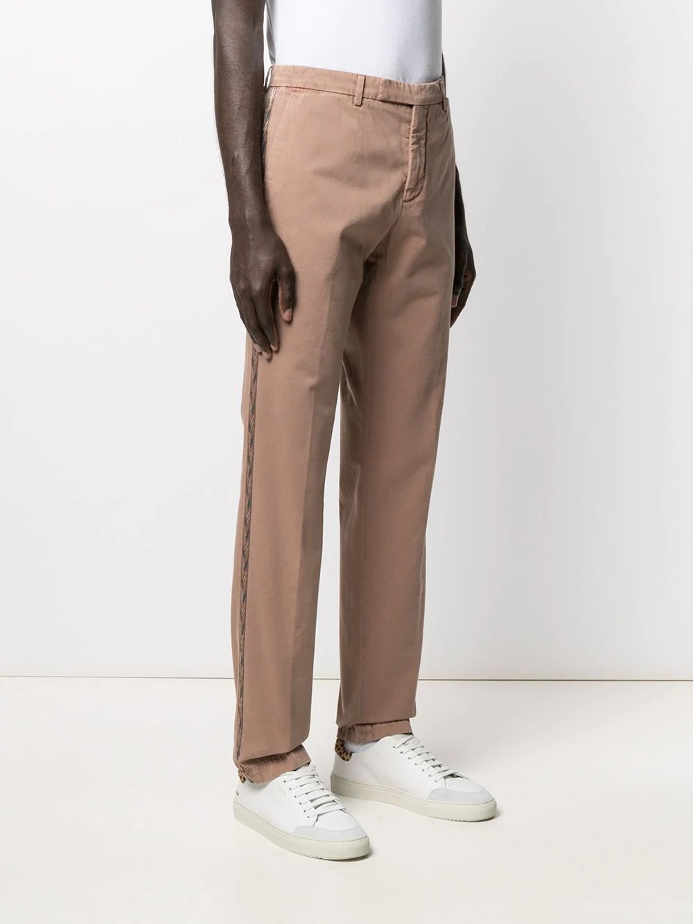 mid-rise straight-leg trousers - 3