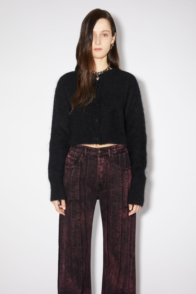 Wool mohair cardigan - Black 2