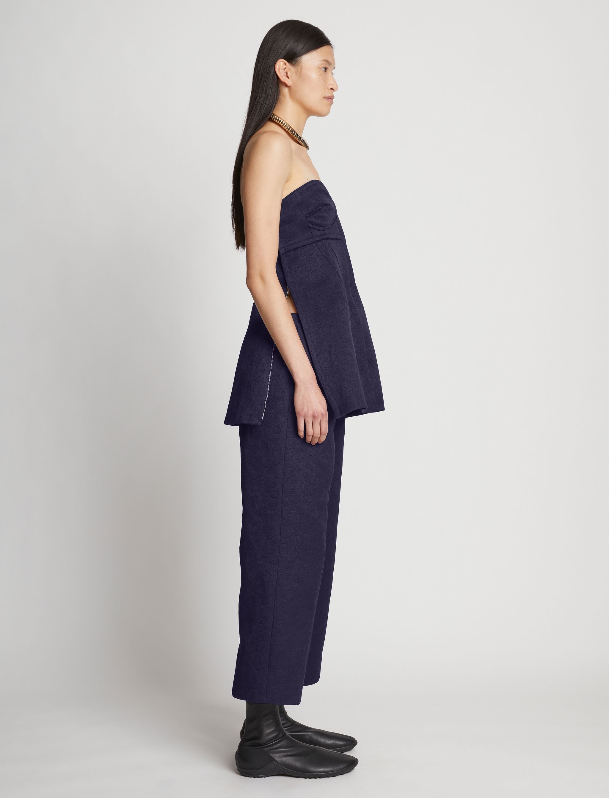 Cotton Wool Jacquard Pant - 3