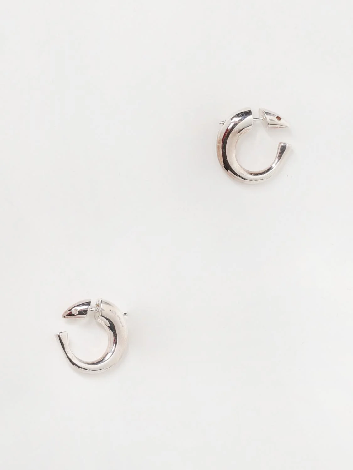 Bottega Veneta Sardine Hoop earrings in sterling silver - 1