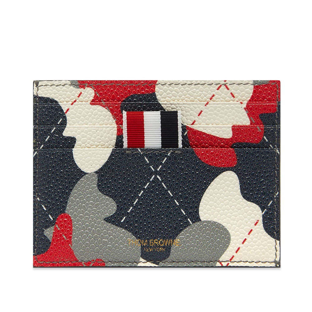 Thom Browne Camo Argyle Card Holder - 1