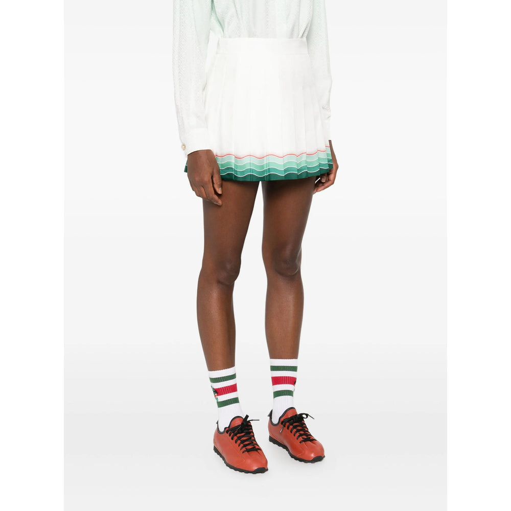 Casablanca White Skirts - Pleated Skirts Women - 5