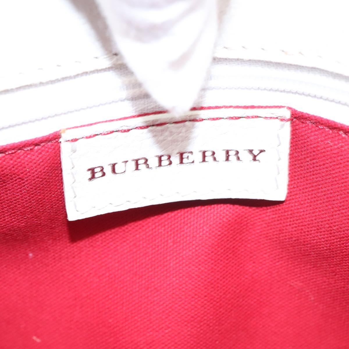 Burberry Hand Bag Canvas White - 11