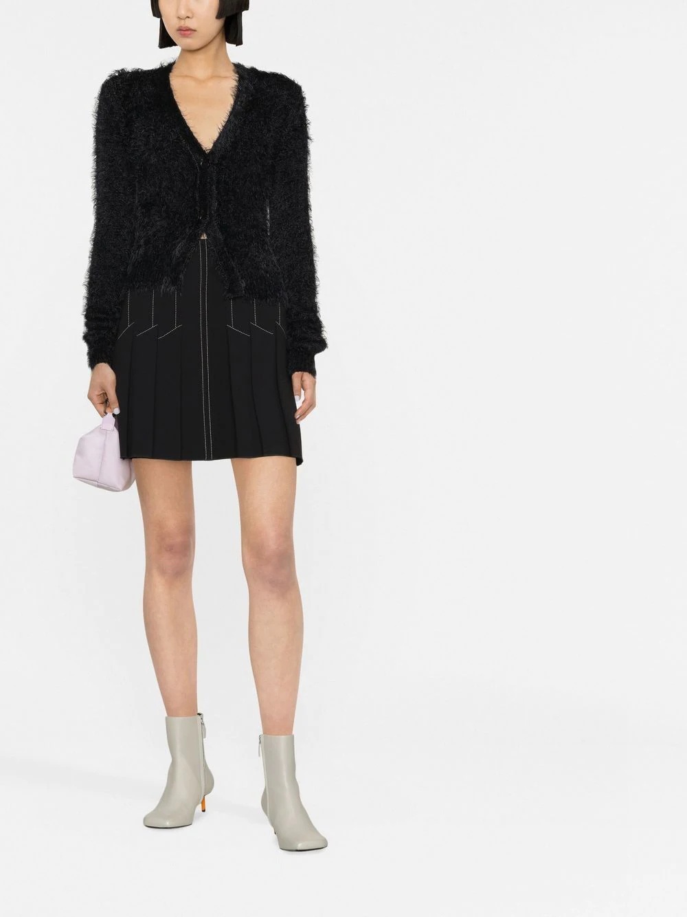 long-sleeve knitted cardigan - 2