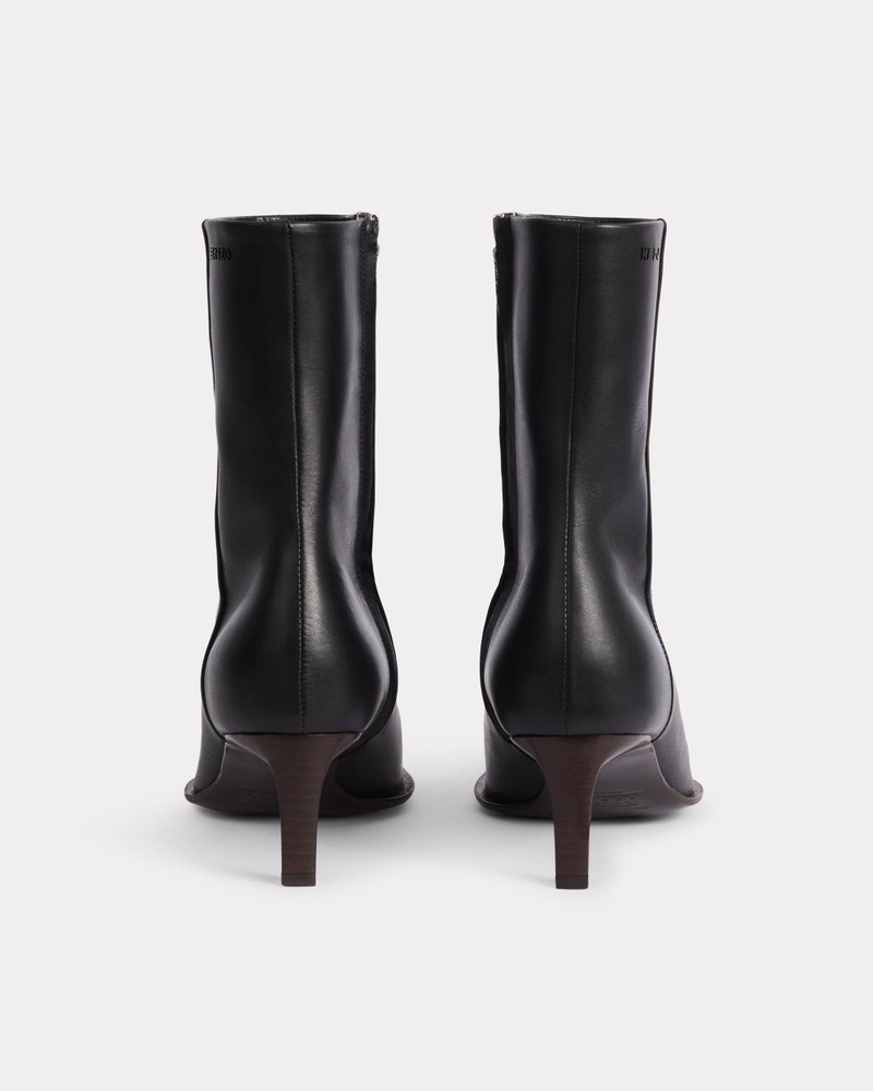 'KENZO Reia' ankle heeled boots in leather 2