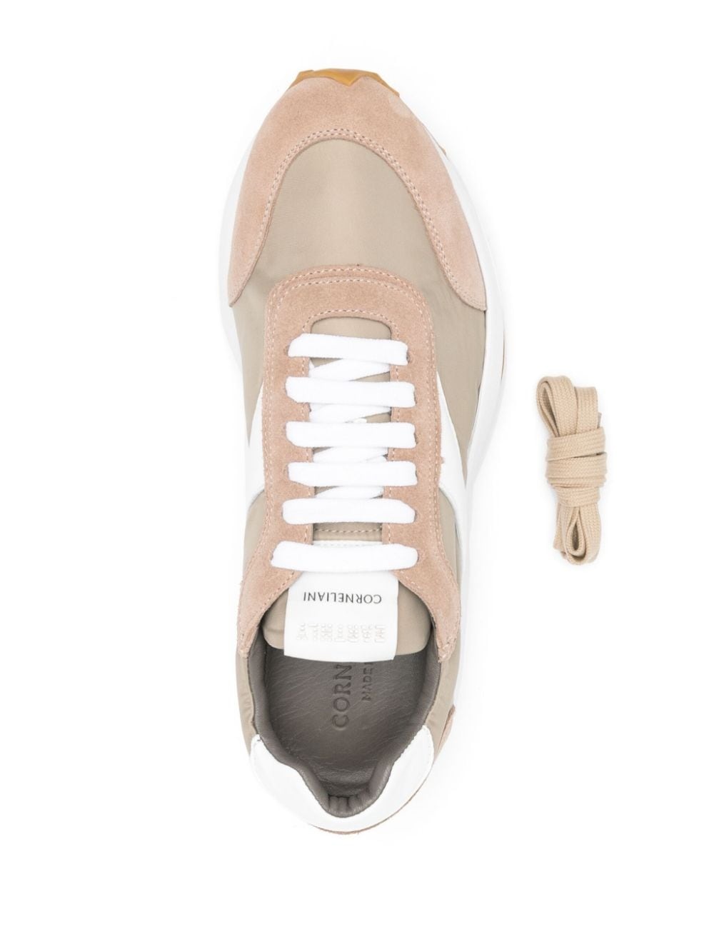 lace-up panelled sneakers - 4