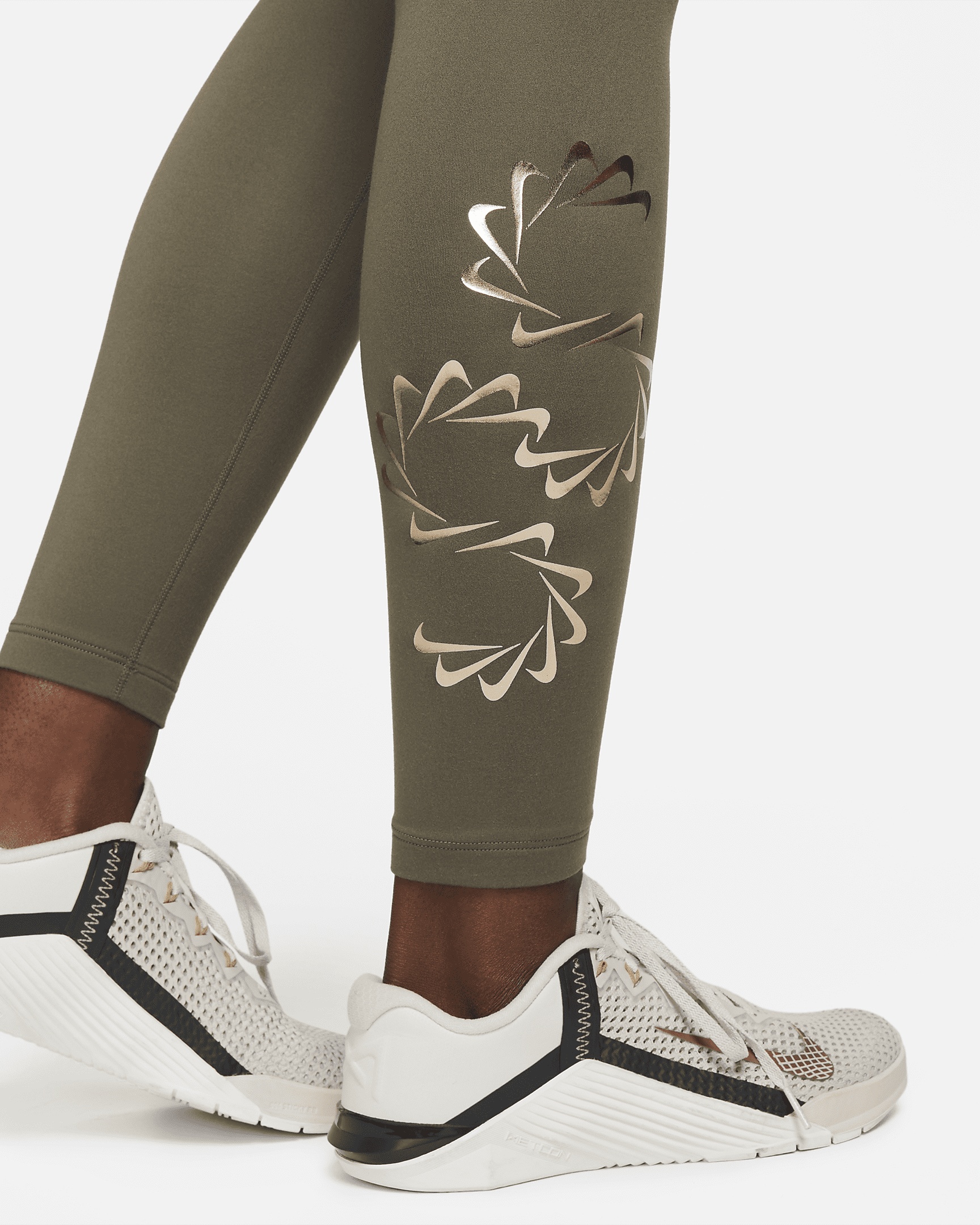 Nike Therma-FIT One Women's Mid-Rise Graphic Training Leggings - 4