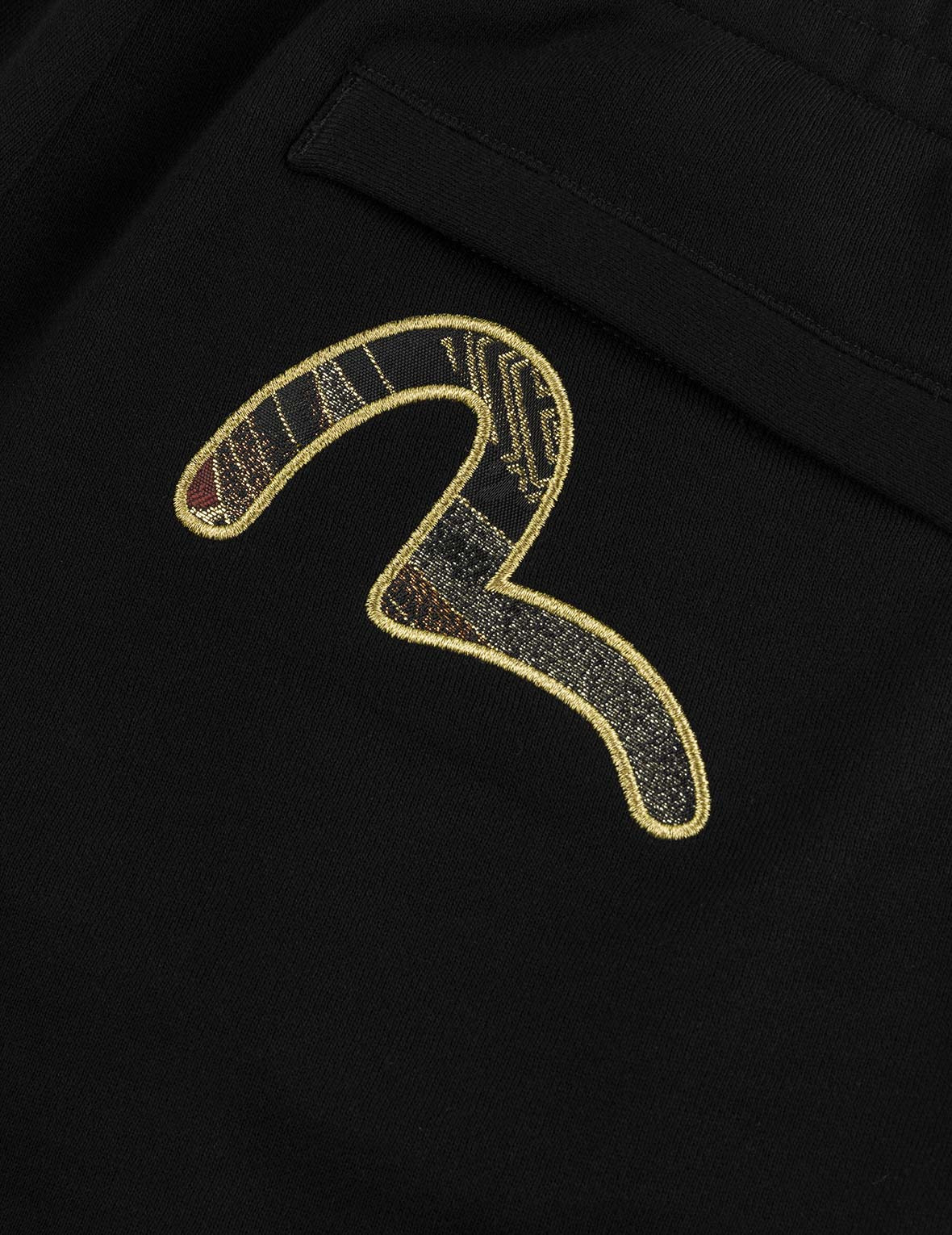 Seagull Brocade Appliqué Gold Thread Logo Regular Fit Sweatpants - 7