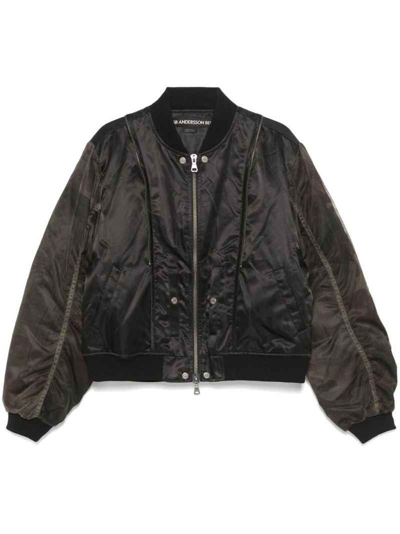 mesh-sleeve bomber jacket 1