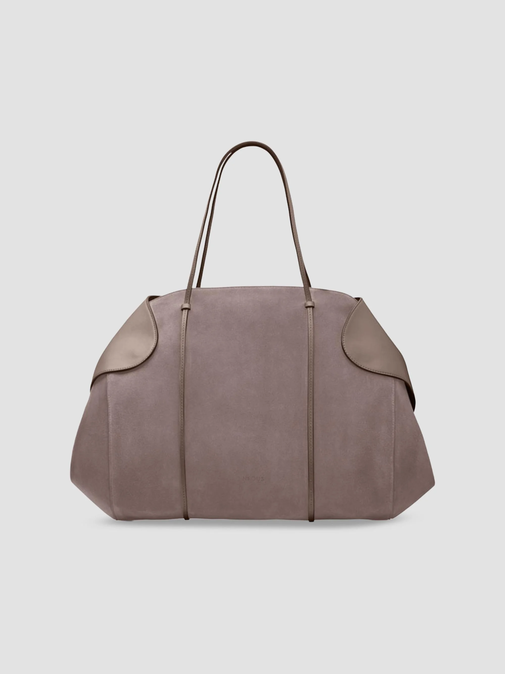 Women's Berenices Suede & Leather Shoulder Bag - Taupe - 1