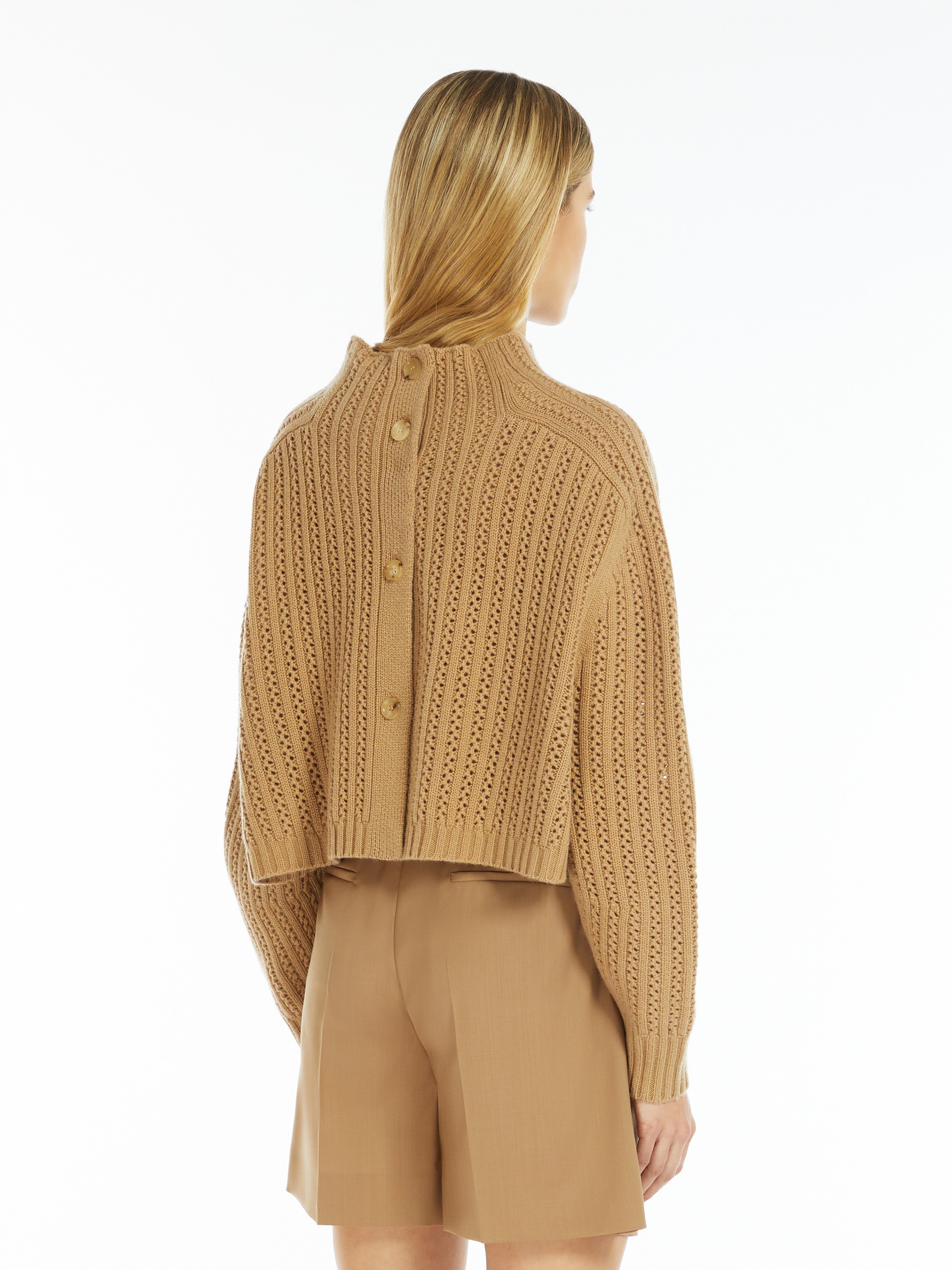 HODEIDA Wool and cashmere cropped jumper - 4