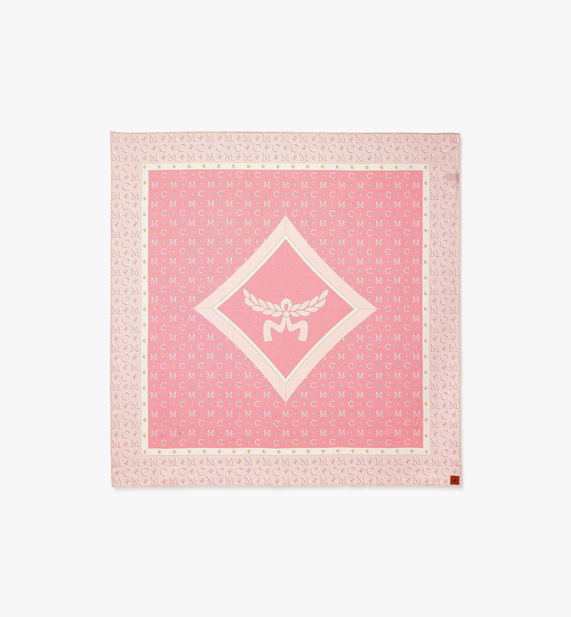 Diamond Monogram Scarf in Organic Silk - 1