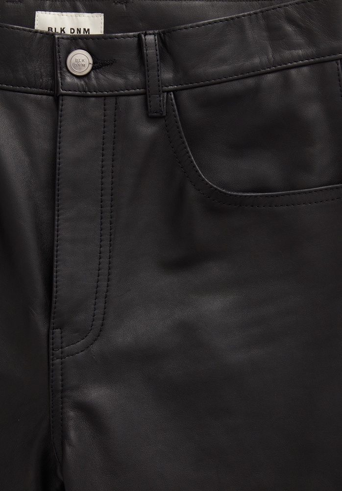 LEATHER PANT 55 STUDDED BLACK - 4