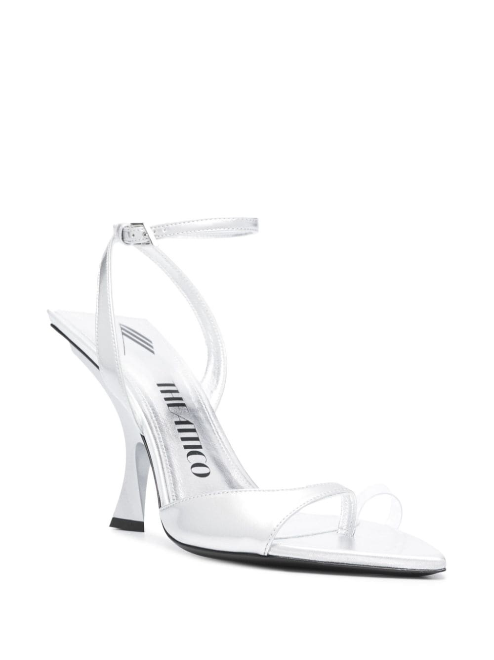 GG 95mm metallic leather sandals - 2