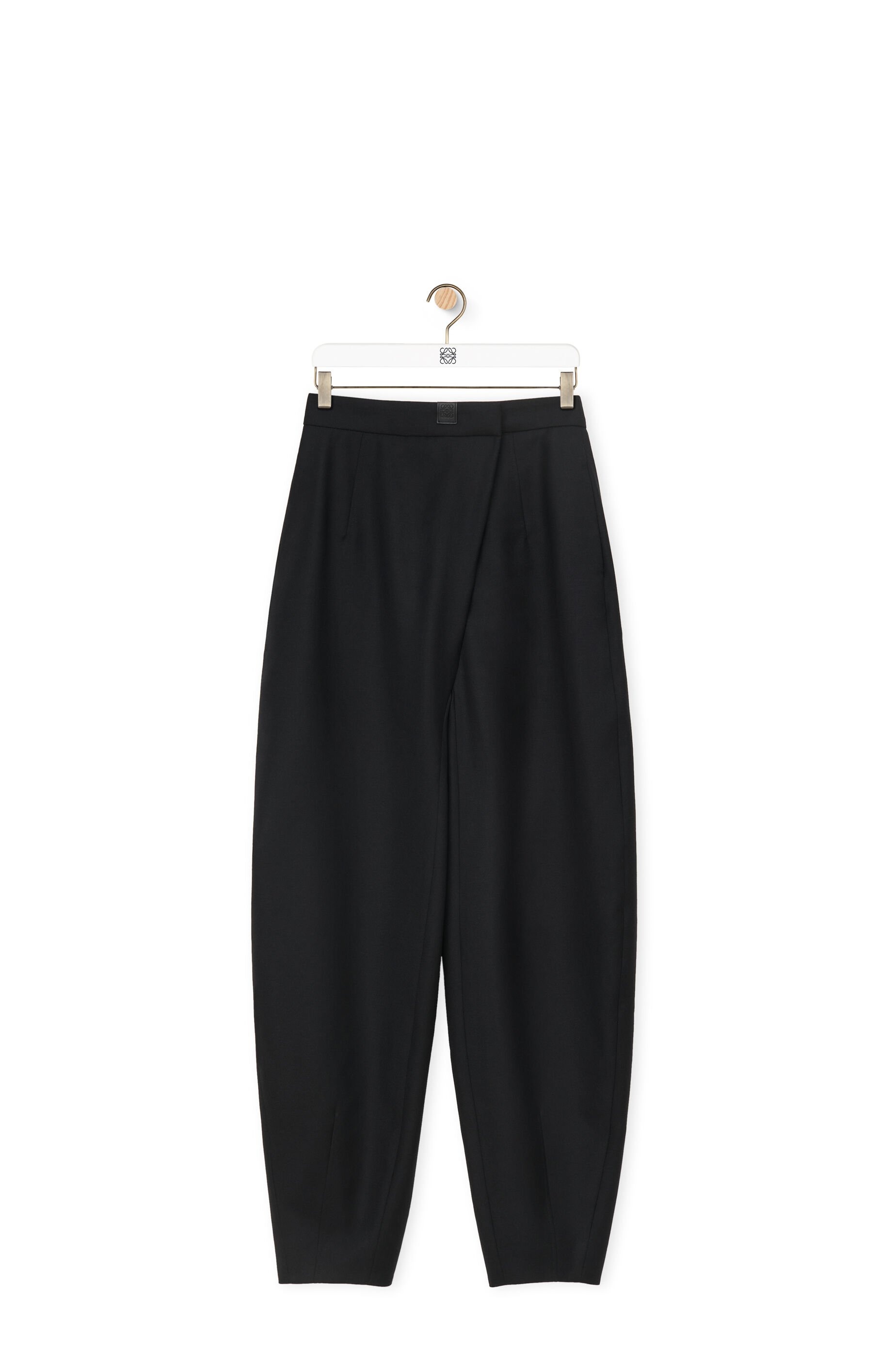 Balloon trousers in wool twill - 1