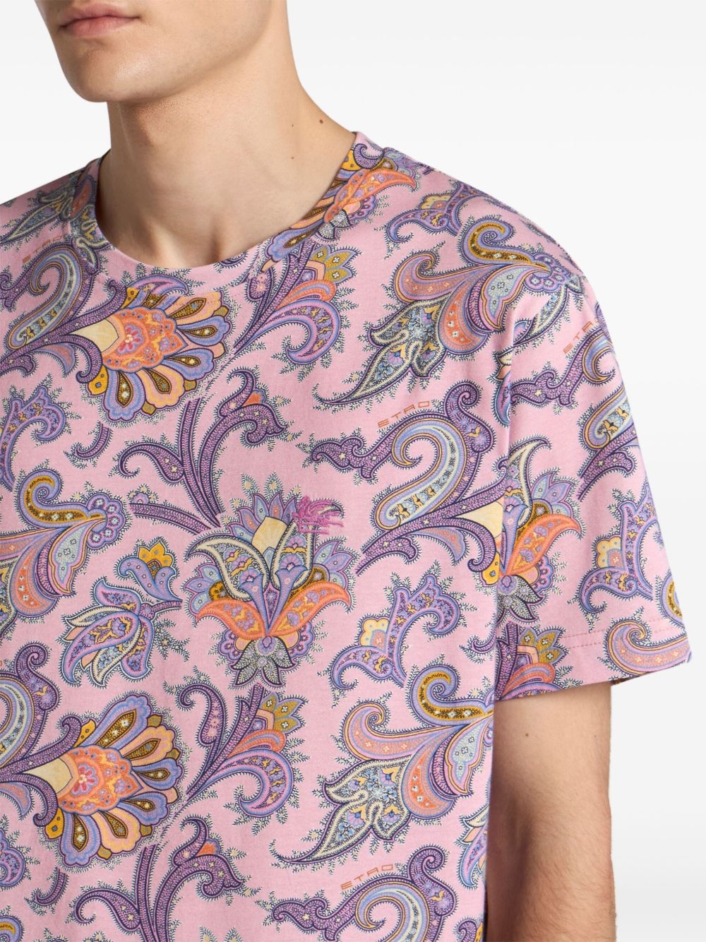paisley-print T-shirt - 4