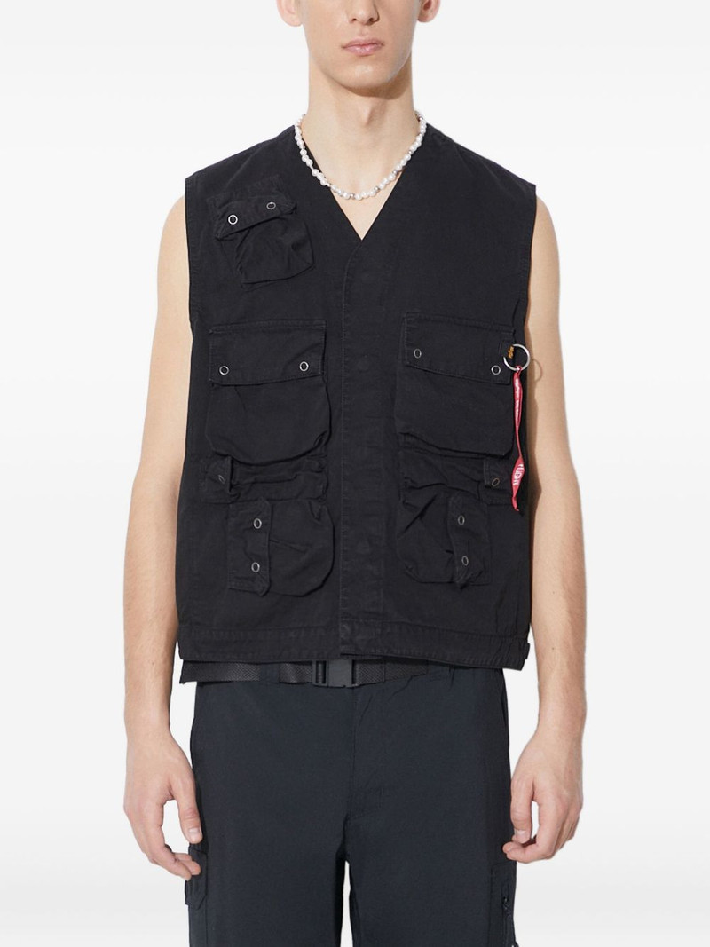 utility-pocket cotton gilet 1