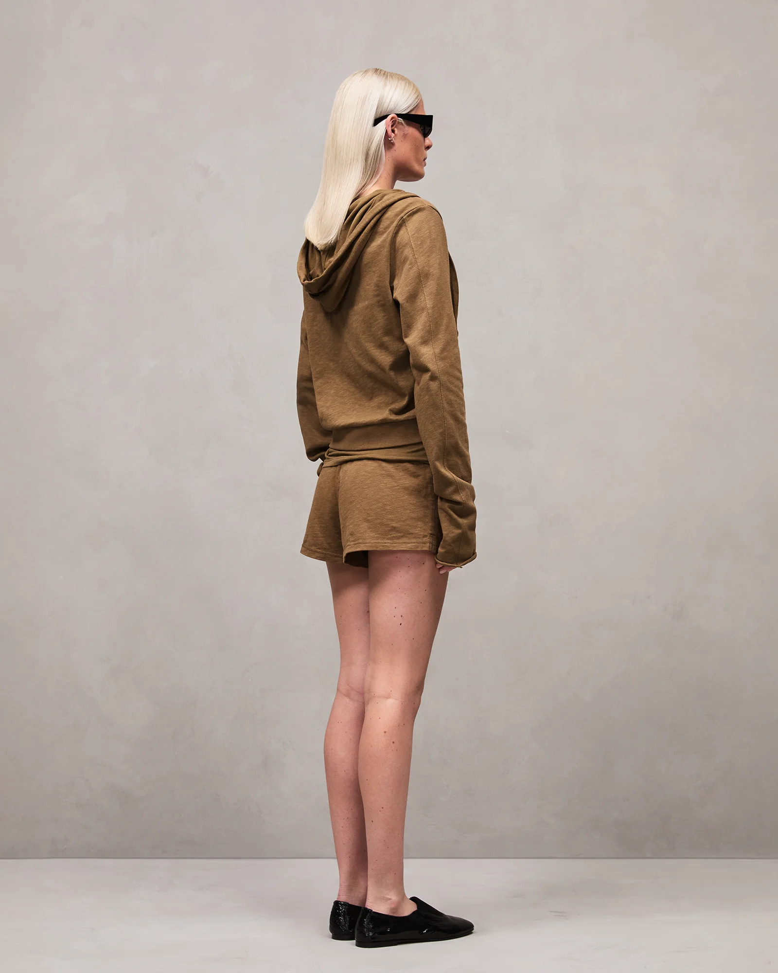 LIGHTWEIGHT CROPPED ZIP-UP DUNE - 4