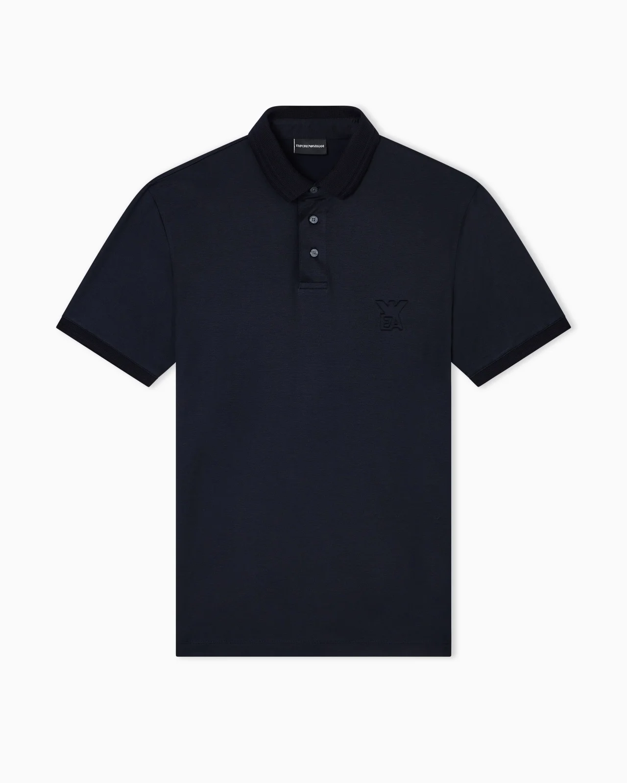 ASV LYOCELL-BLEND JERSEY POLO SHIRT WITH DOMED LOGO - 1