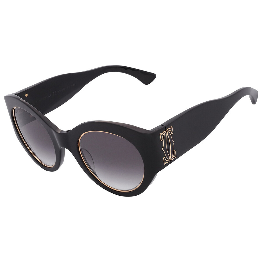 Cartier Grey Gradient Oval Ladies Sunglasses CT0305S 001 51 - 4