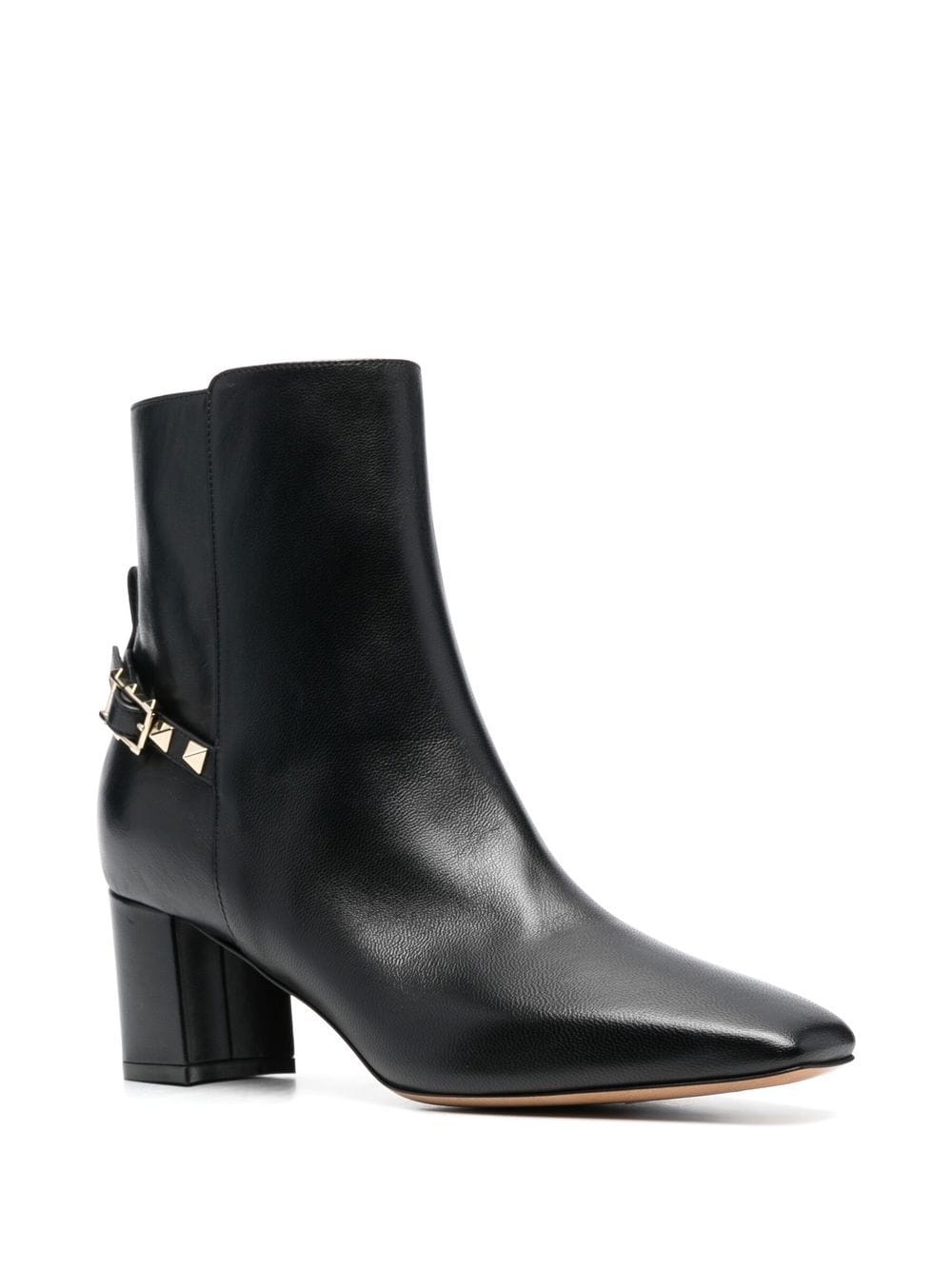 Rockstud leather ankle boots - 2