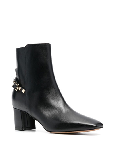 Valentino Rockstud leather ankle boots outlook