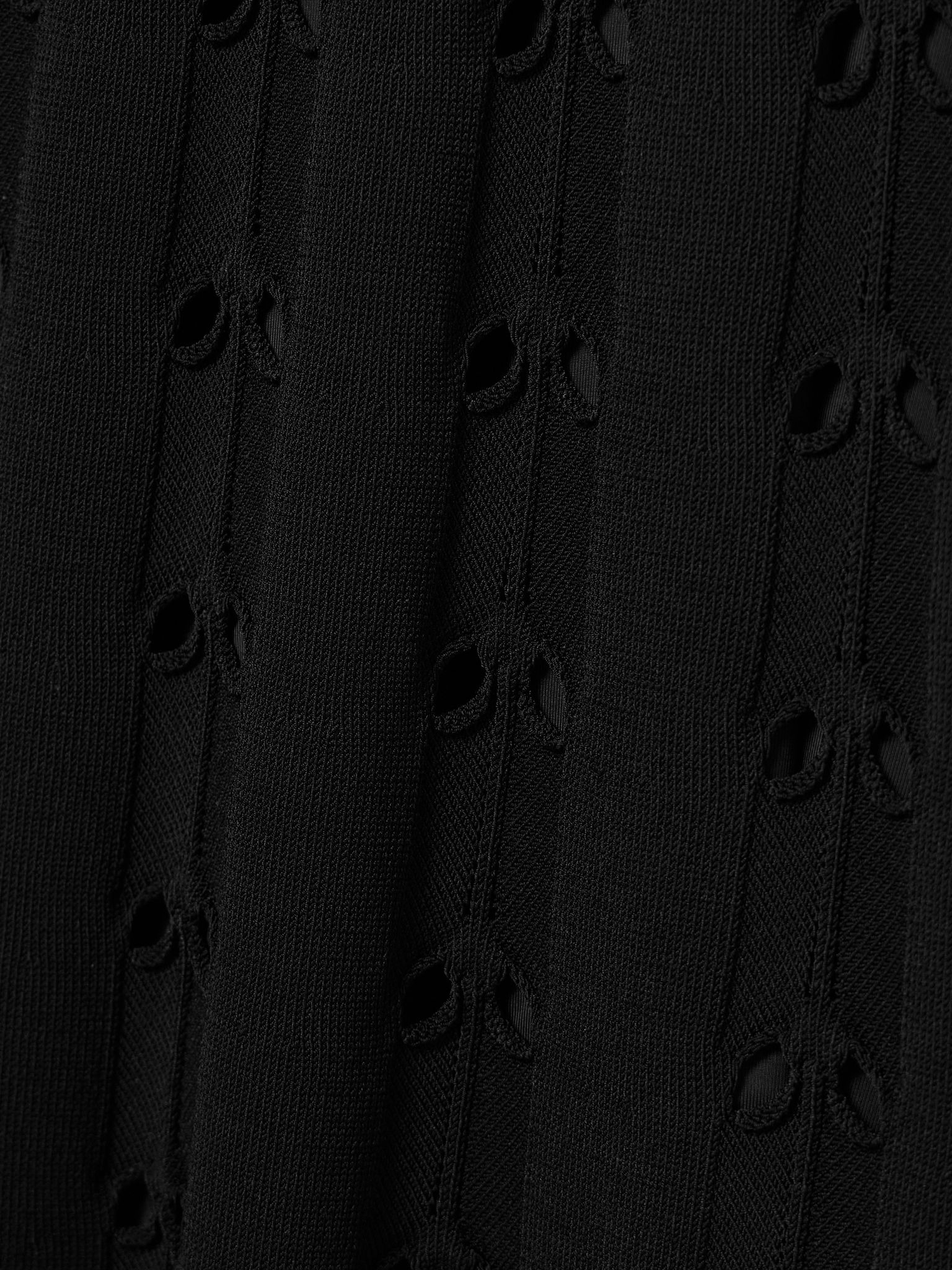 Rhiannon pointelle-knit maxi dress Black - 4