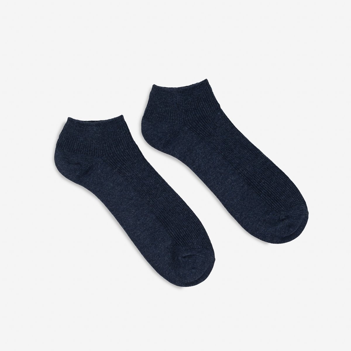UTSS-NAV UTILITEES Mixed Cotton Sneaker Socks - Navy - 1