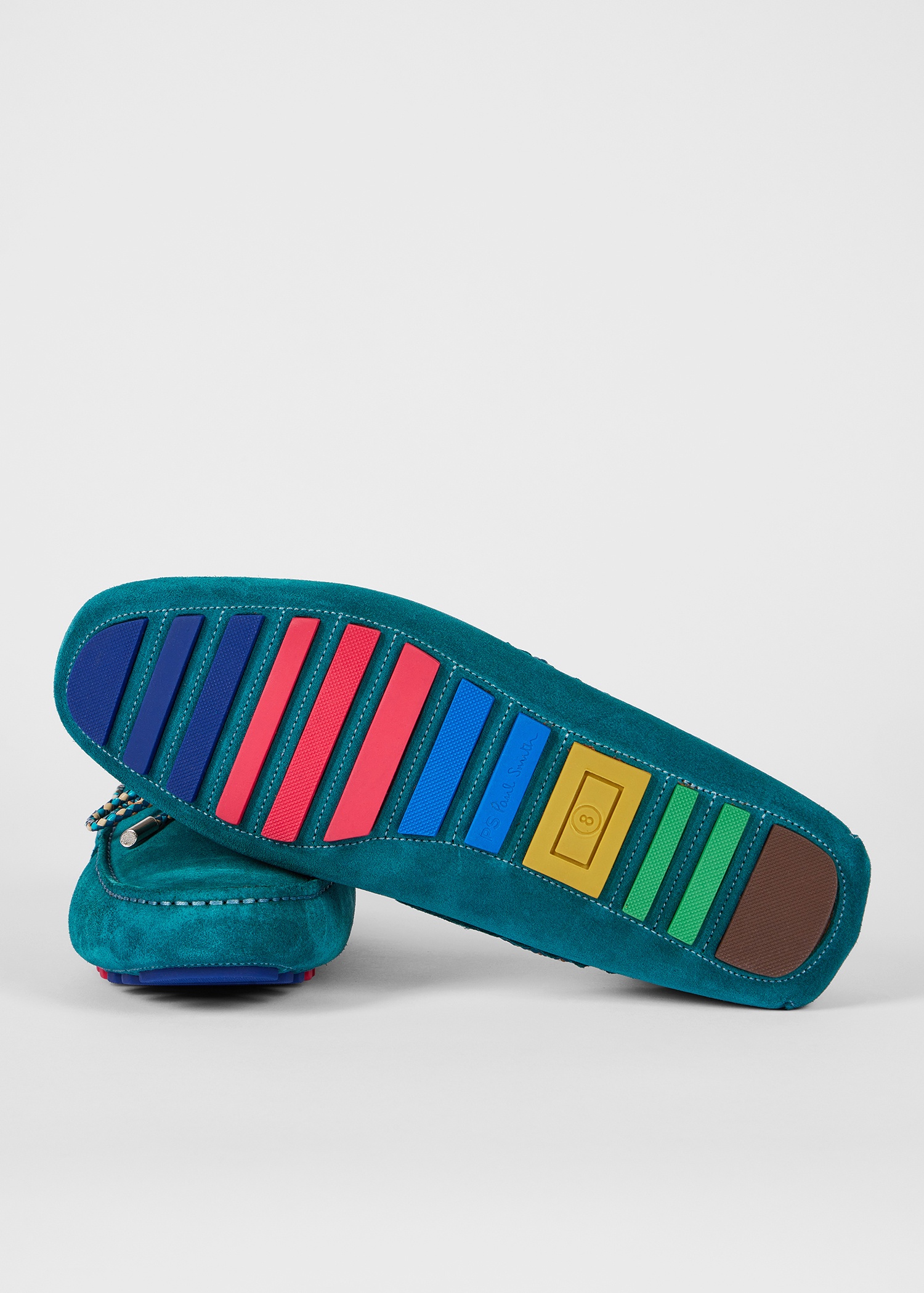 Petrol Green 'Springfield' Suede Driving Loafers - 2