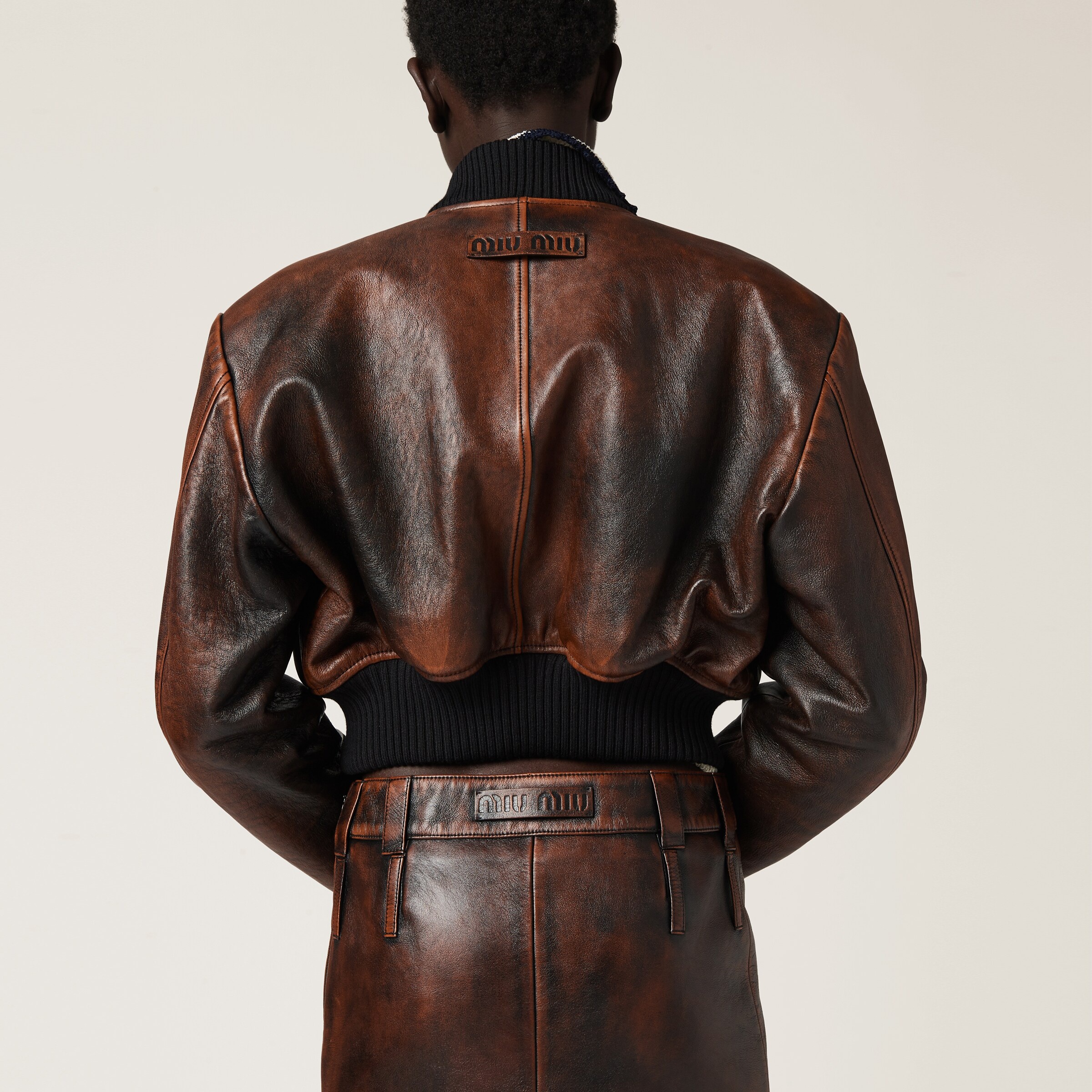 Nappa leather skirt - 5