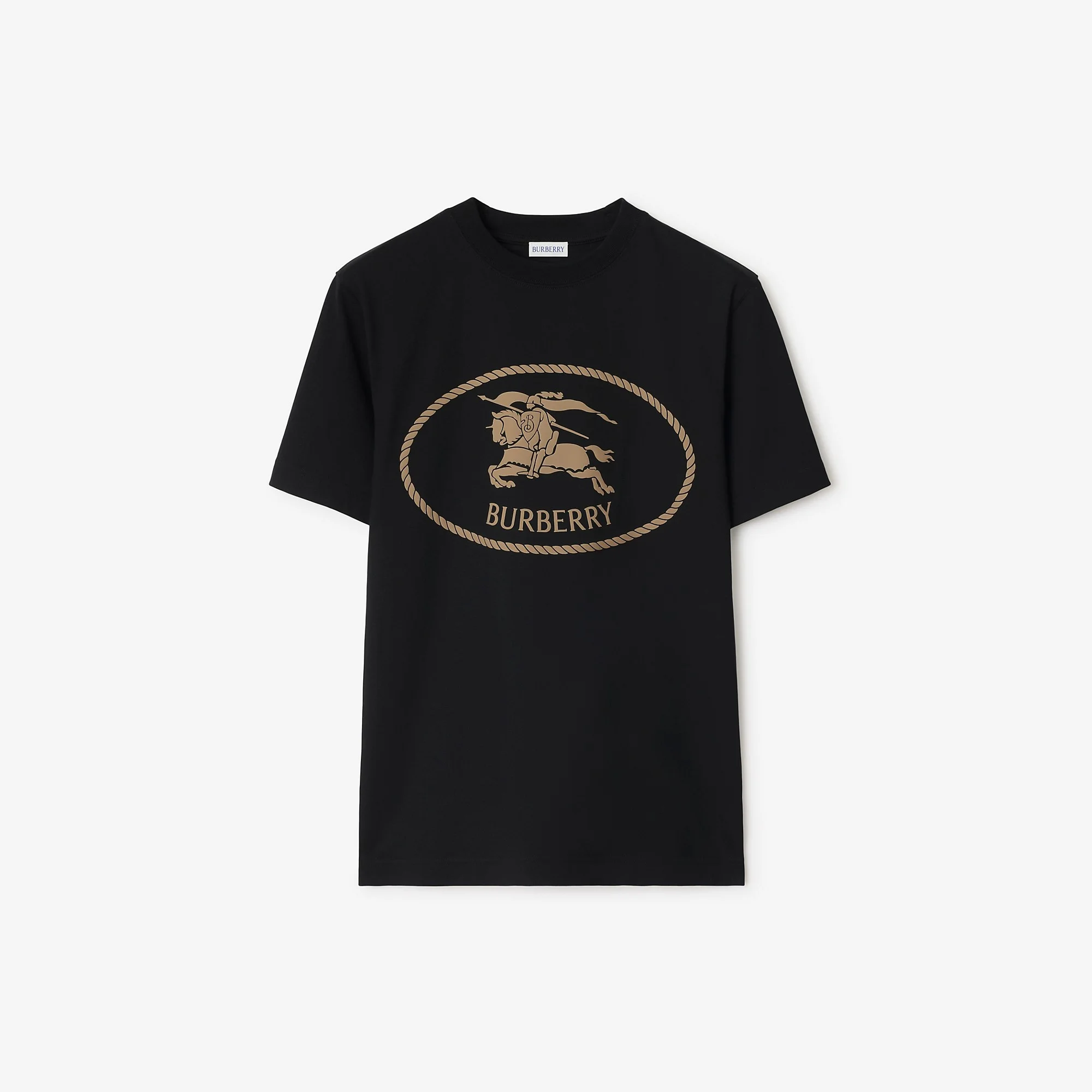 Knight Stamp Cotton T-shirt - 1