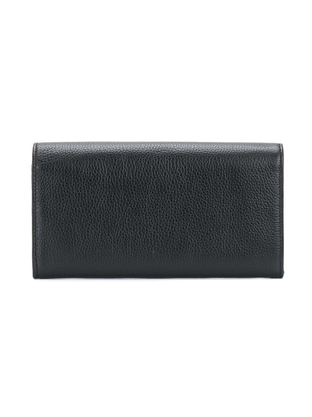 metallic flap wallet - 2