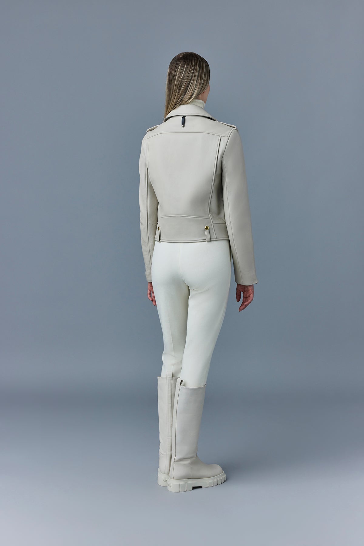 BAYA (R) Leather biker jacket - 5