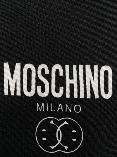 Moschino silk logo-print tie outlook