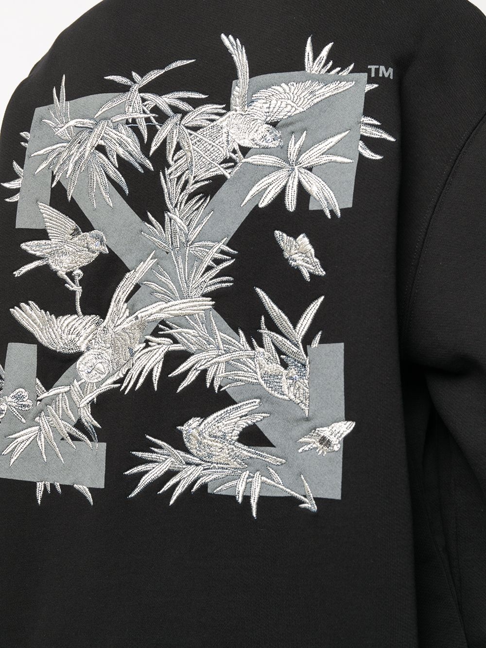 Birds Arrows print sweatshirt - 5