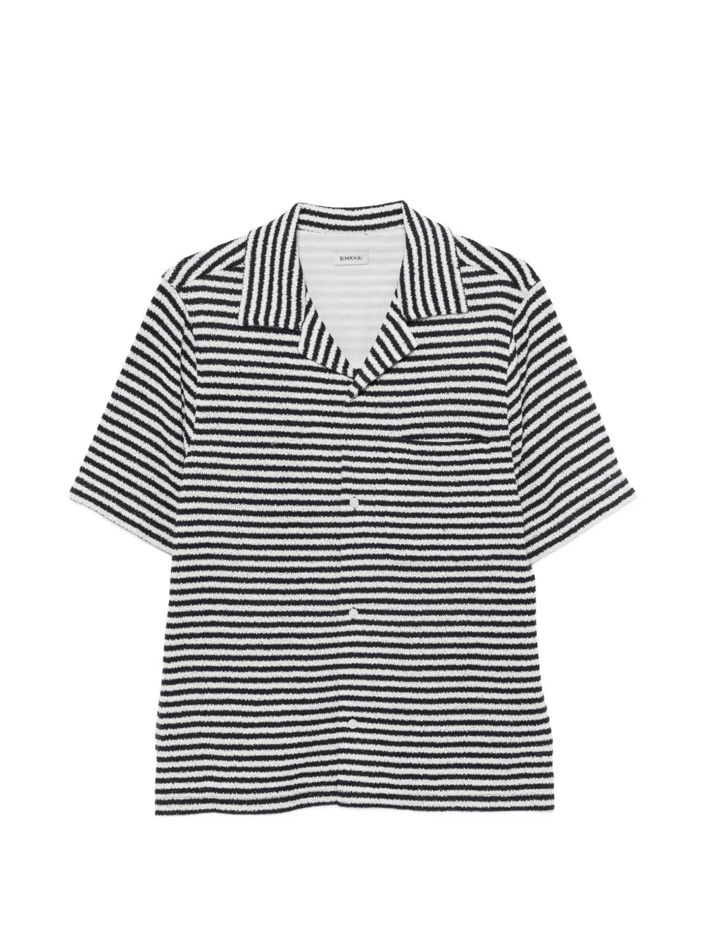 striped short-sleeve shirt - 1