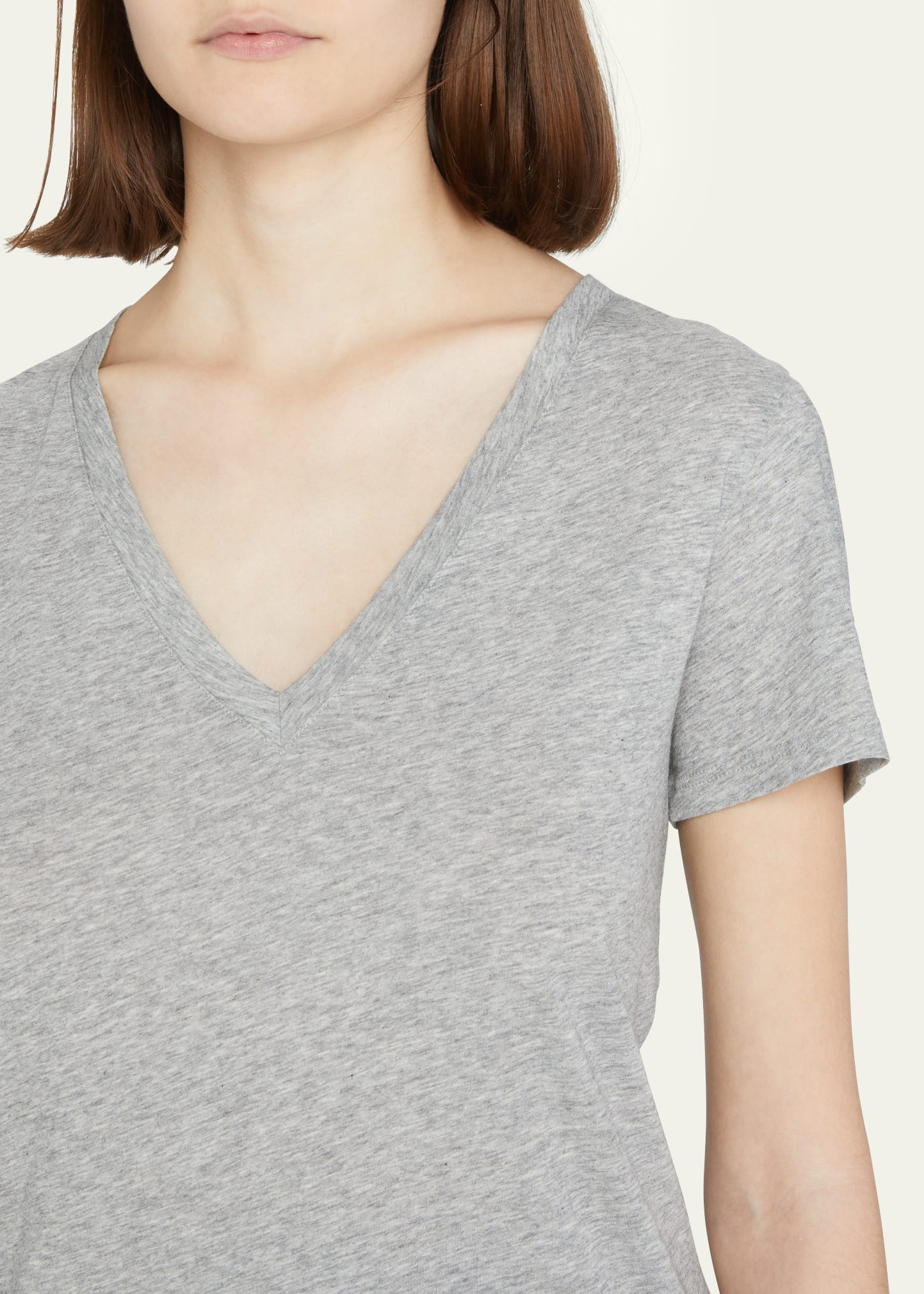 Essential Pima Cotton V-Neck Tee - 5