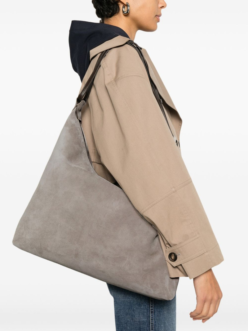 Brunello Cucinelli suede shoulder bag outlook