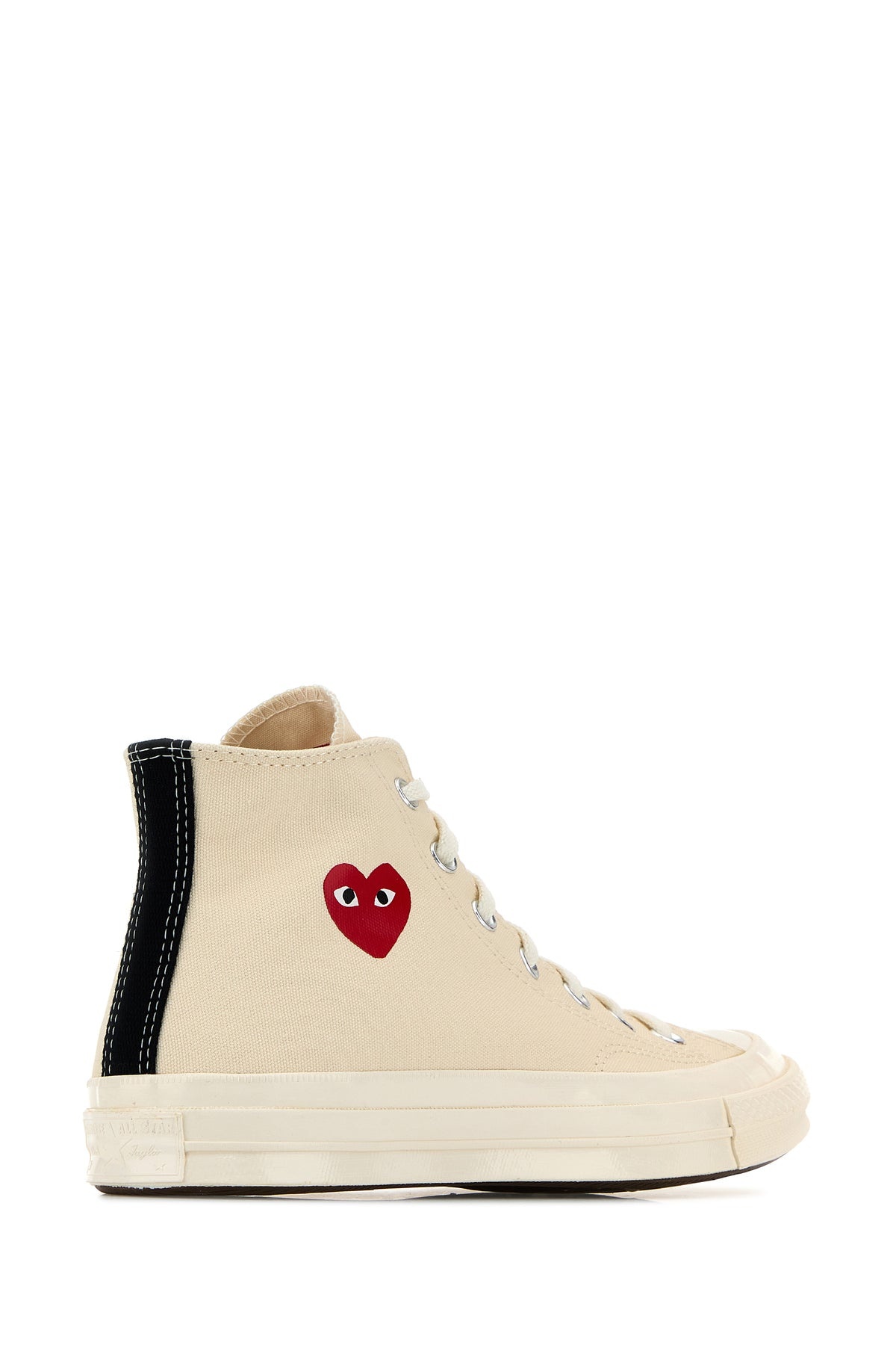 Ivory canvas Comme Des Garçons X Converse sneakers - 3