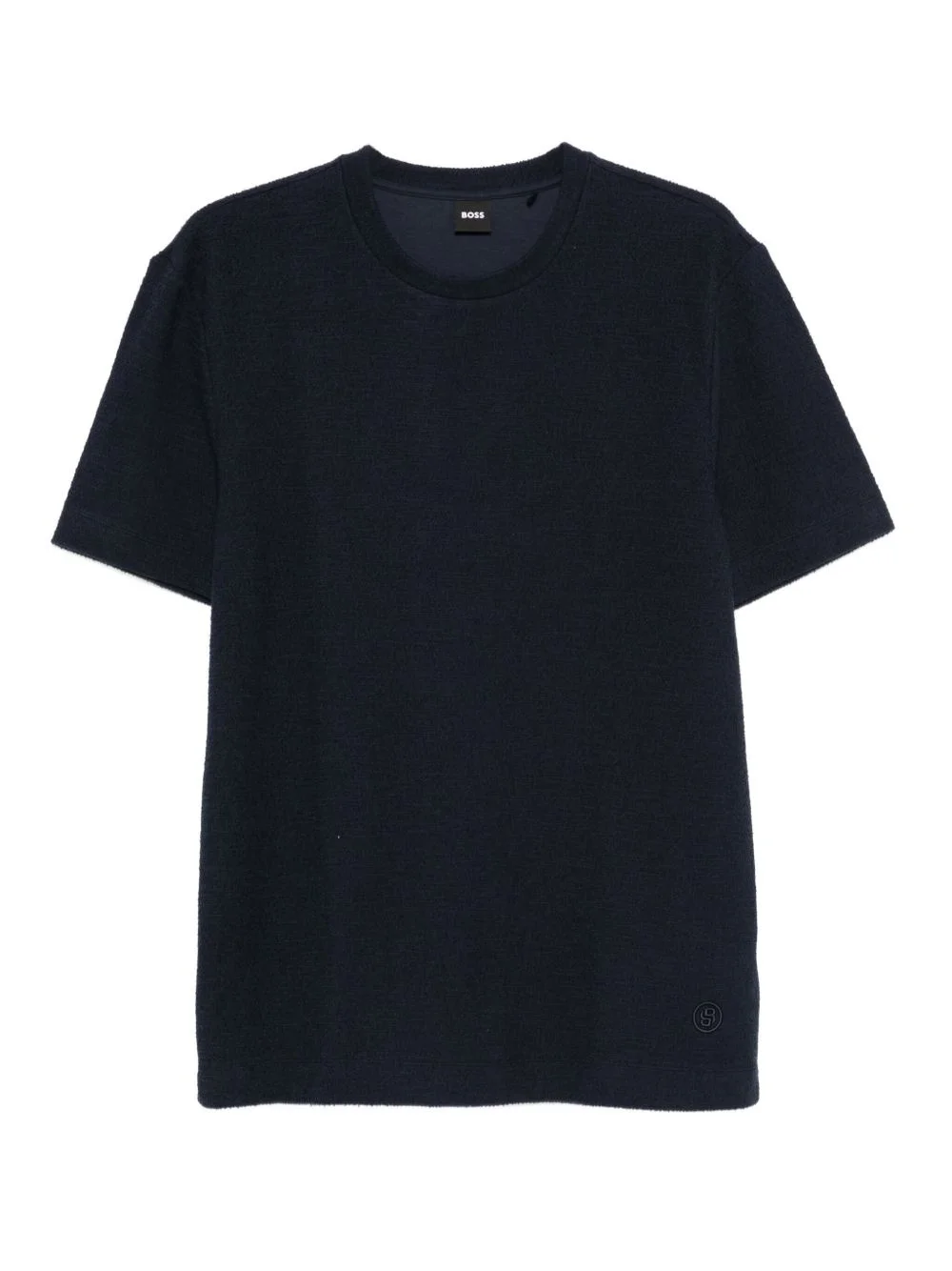 textured cotton T-shirt - 1