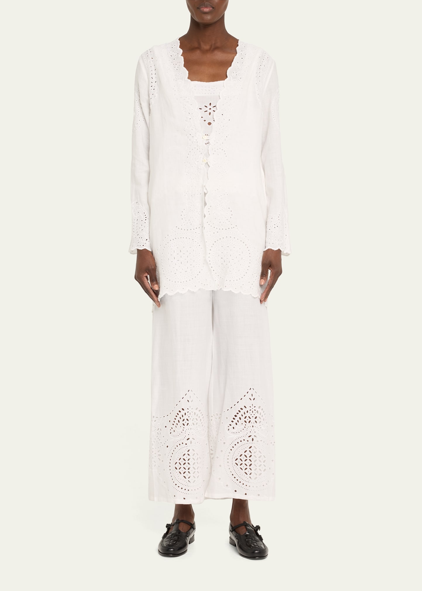 Belvoir Broderie Anglaise Lace Top - 2
