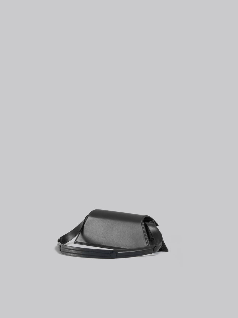 MINI TRUNKOISE BAG IN SMOOTH BLACK LEATHER - 3