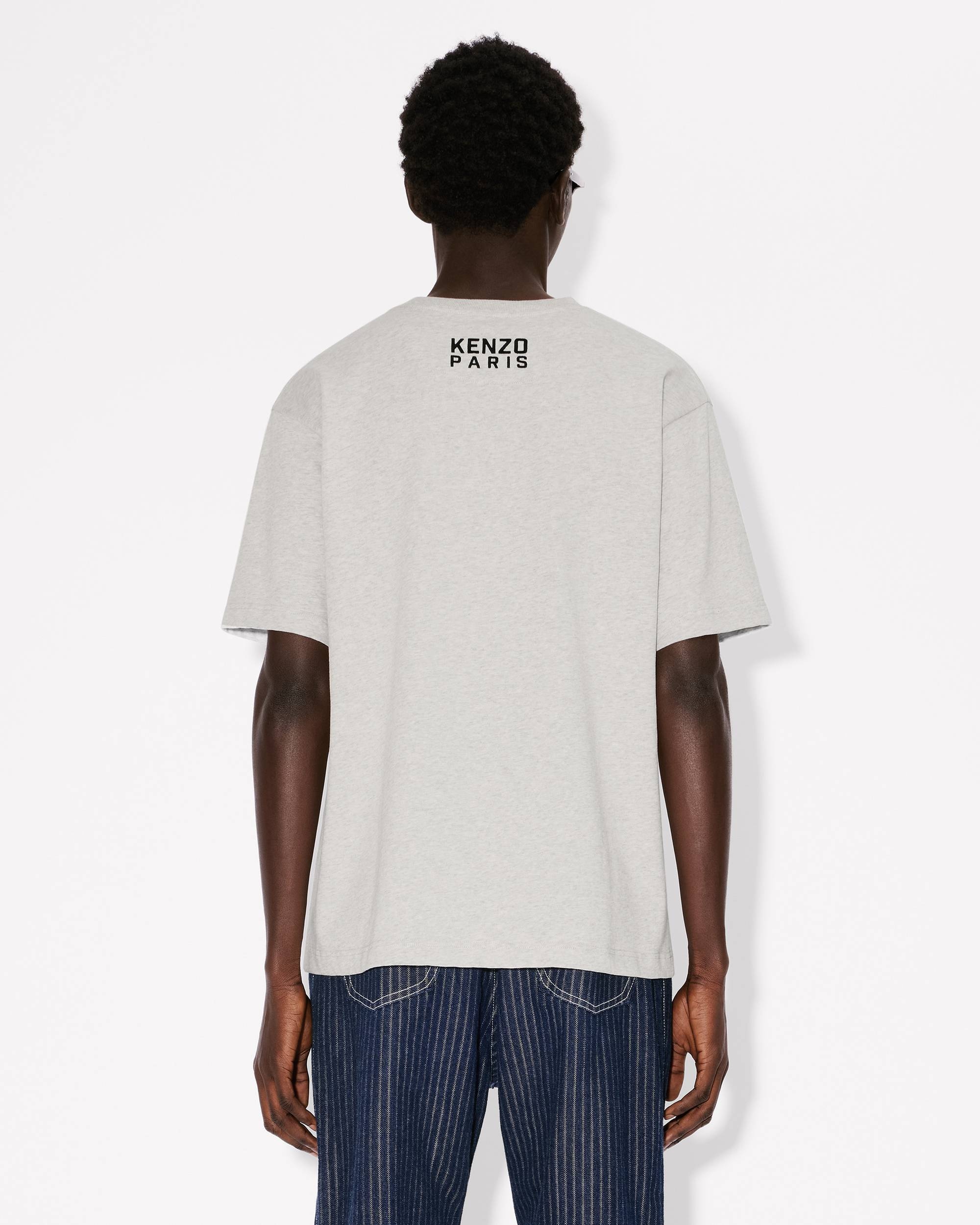 'KENZO Happy Tiger' embroidered oversized T-shirt in cotton - 4
