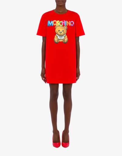 Moschino INFLATABLE TEDDY BEAR ORGANIC JERSEY DRESS outlook