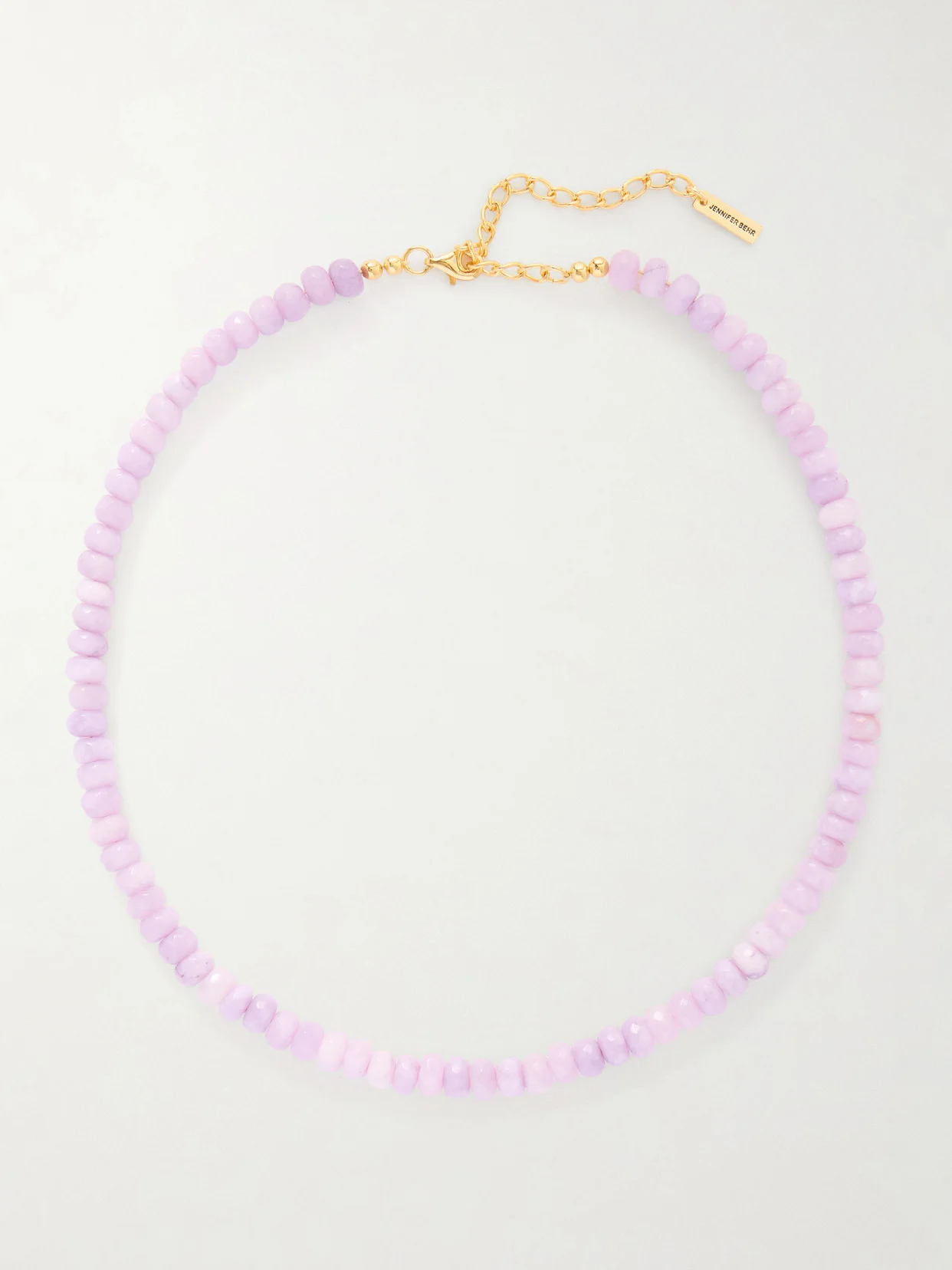 Rora Gold-tone Jade Necklace - 1