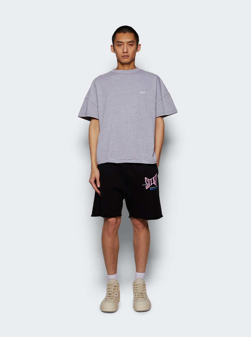 Classique Reverse Tee Heather Grey - 5