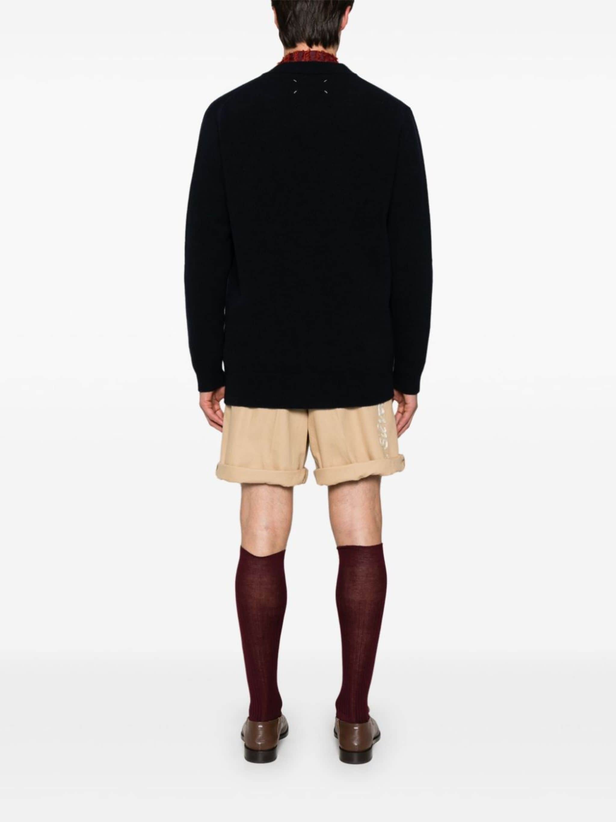 brushed wool cardigan - 4